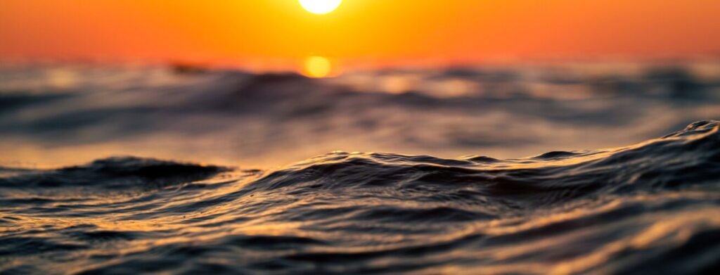 Sunset Over the Ocean